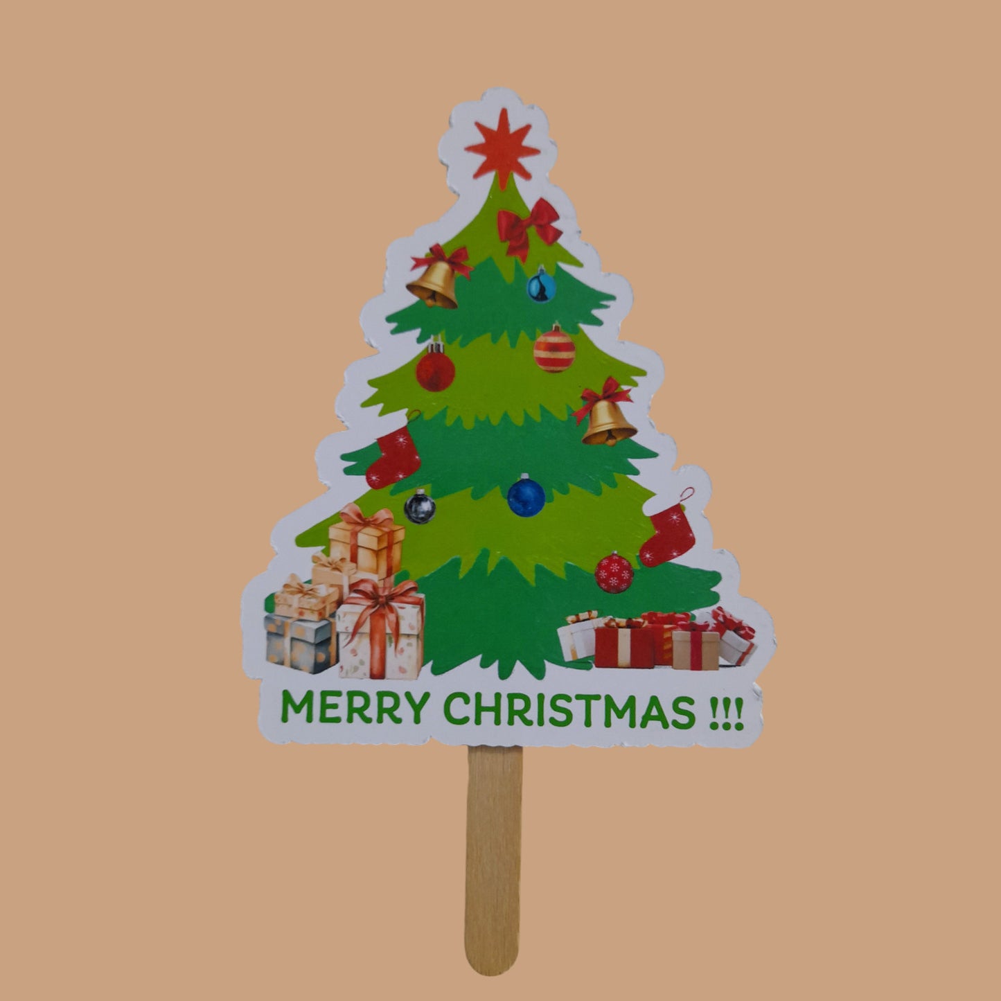 Partybus – Christmas Tree Merry Christmas Cake Topper