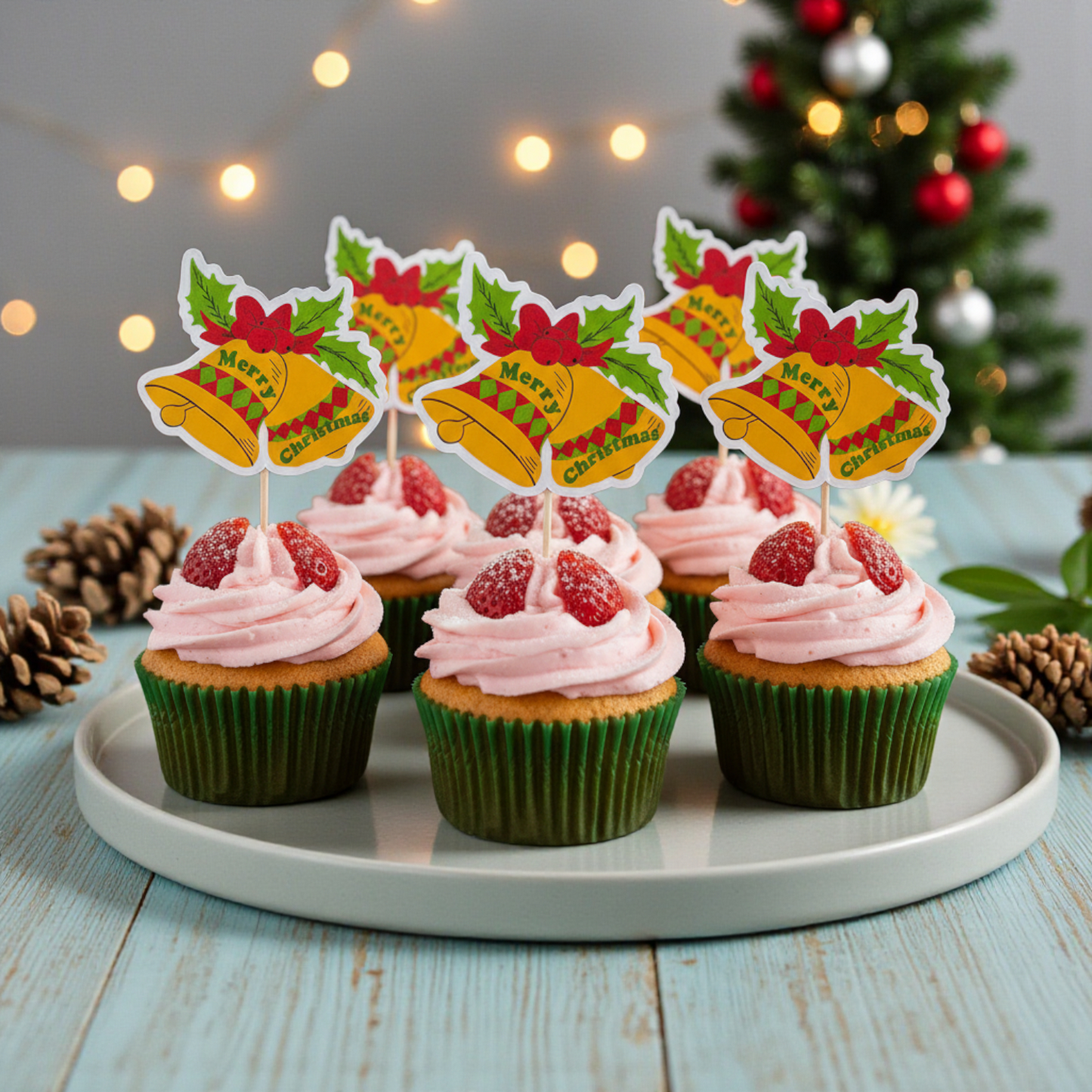 Partybus – Christmas cupcake topper – Jingle Bells