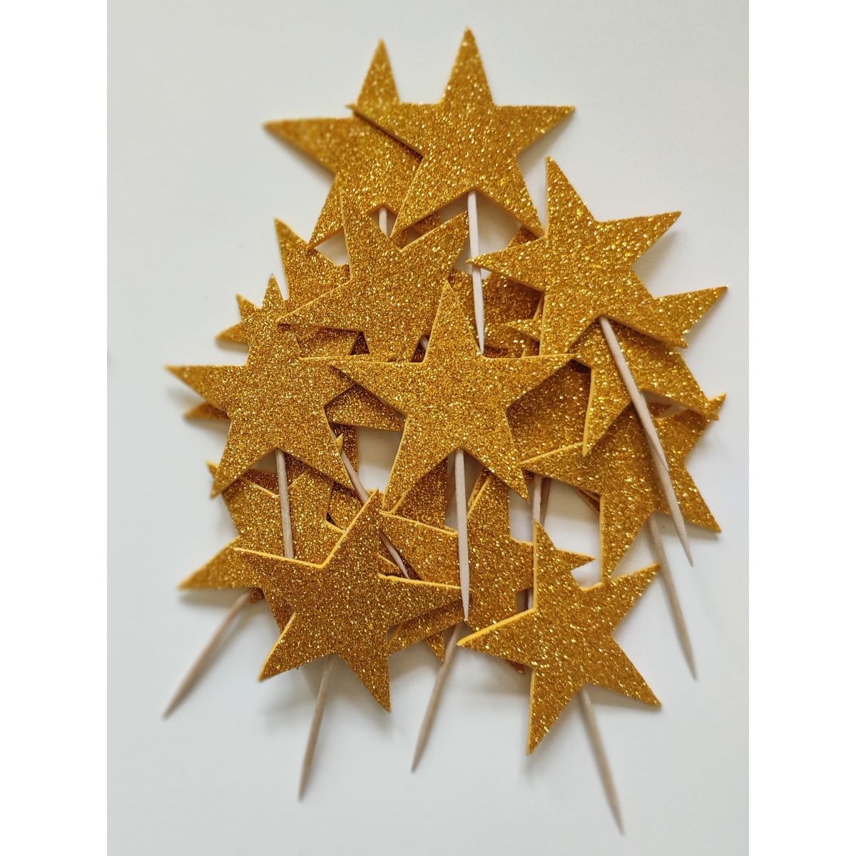 Partybus - Cupcake Topper Star Glitter
