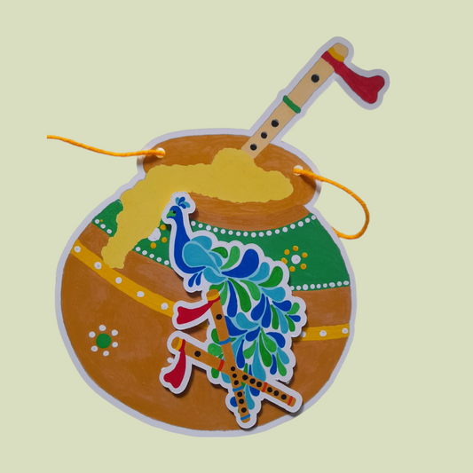 Partybus – Little Krishna Themed Turning One Banner with Name