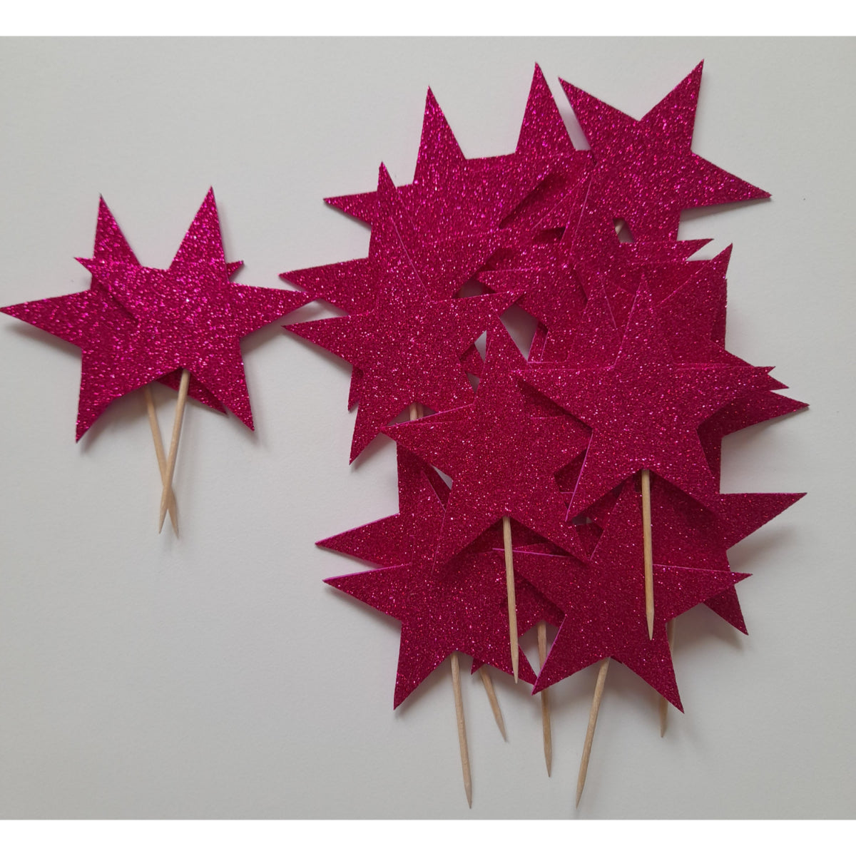 Partybus - Cupcake Topper Star Glitter