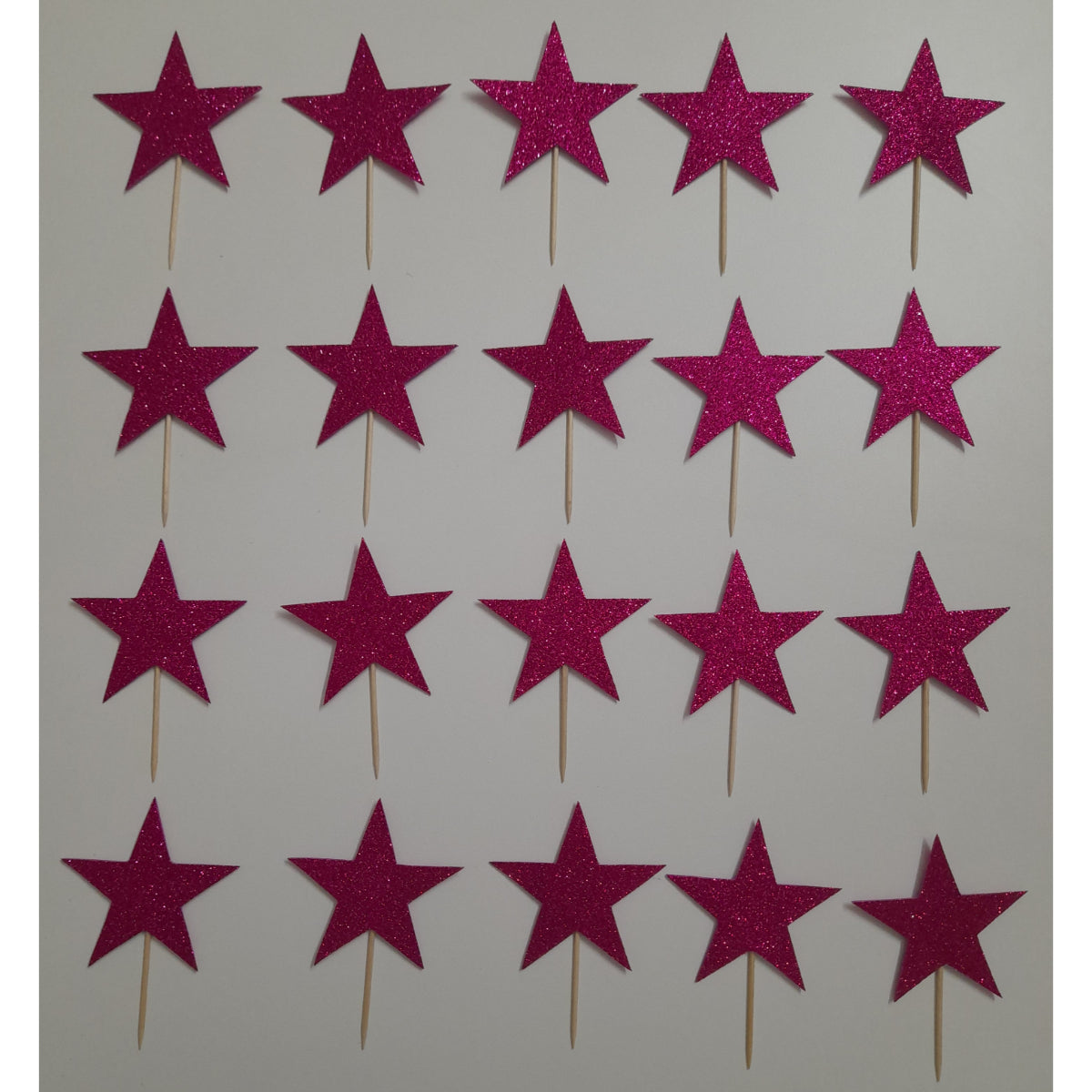 Partybus - Cupcake Topper Star Glitter