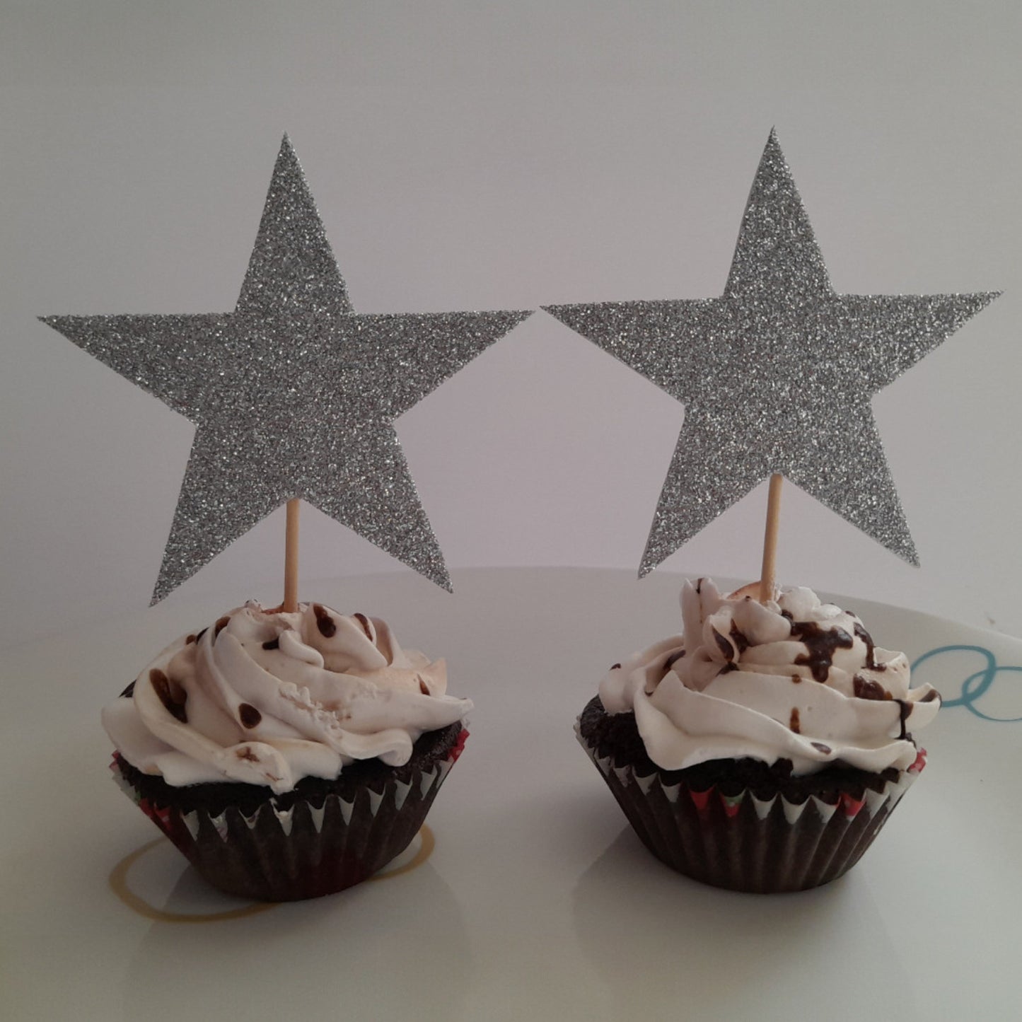 Partybus - Cupcake Topper Star Glitter