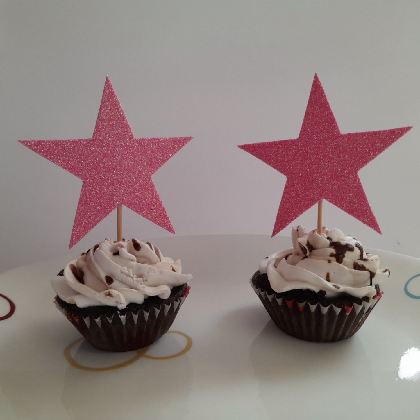 Partybus - Cupcake Topper Star Glitter