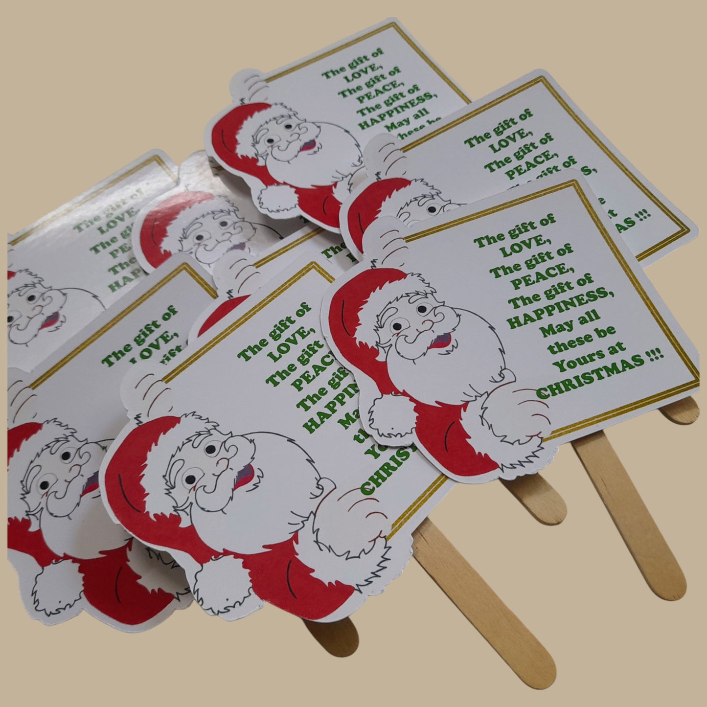 Partybus – Santa wishes Christmas Cake Topper