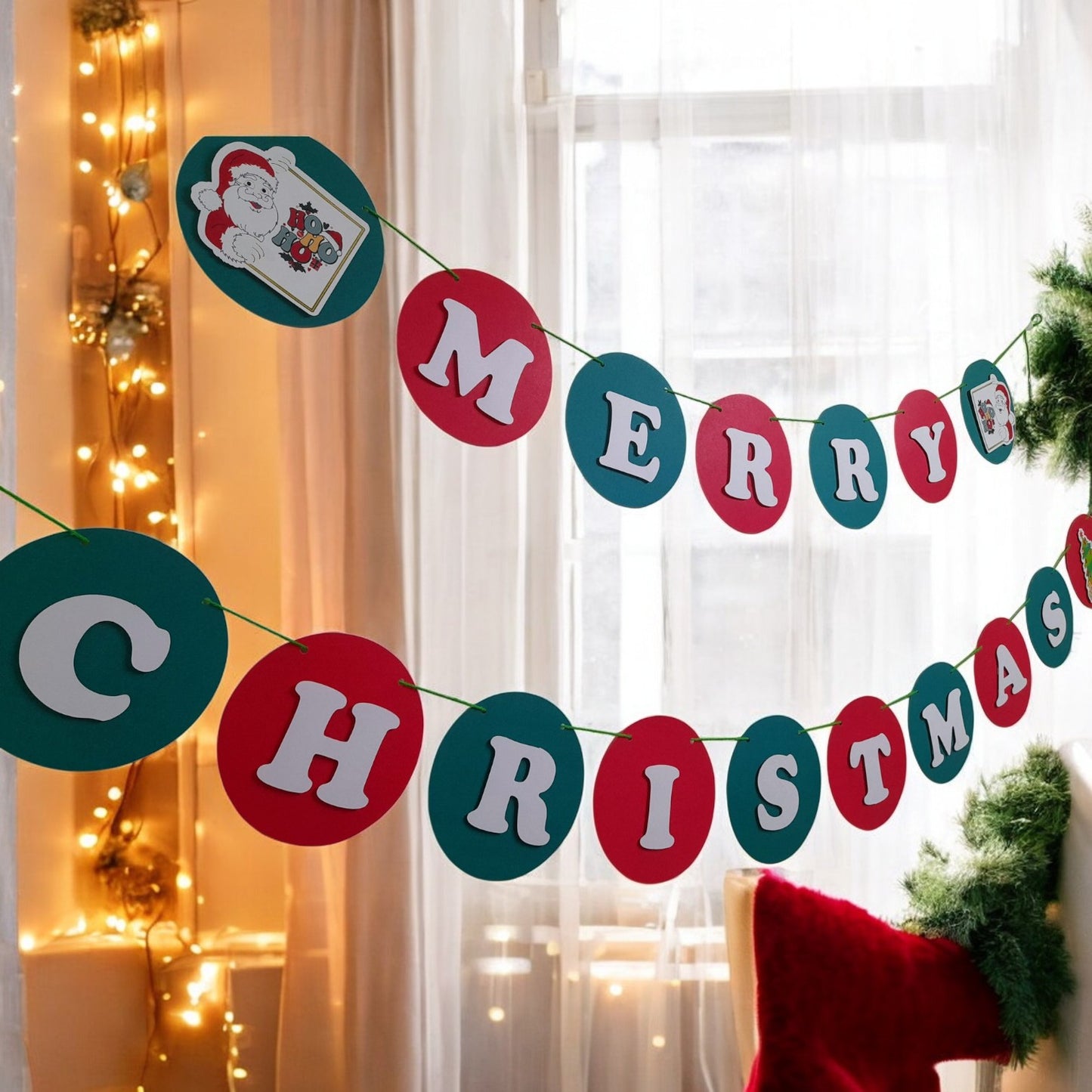 Partybus - Merry Christmas Greetings Banner