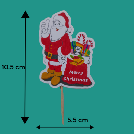 Partybus – Christmas cupcake topper – Santa
