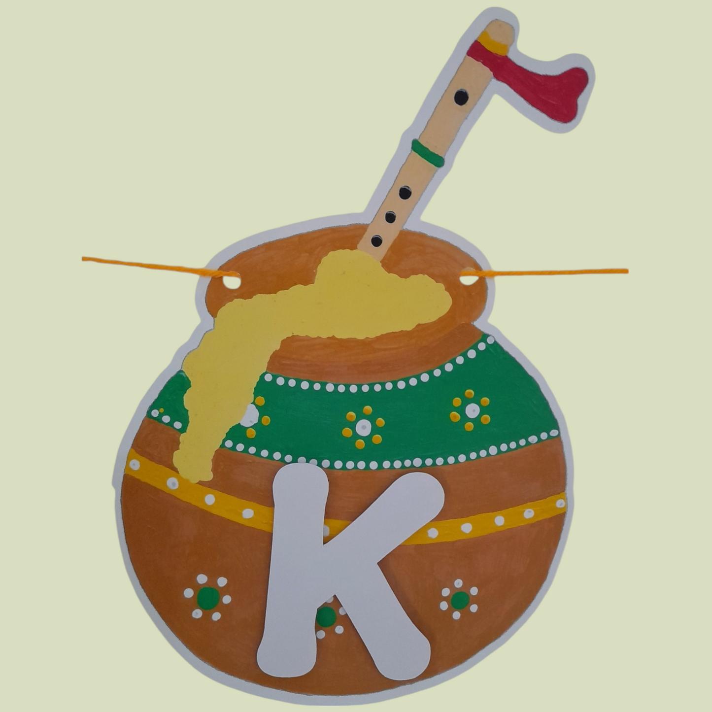 Partybus – Little Krishna Themed Happy Birthday Banner with Name