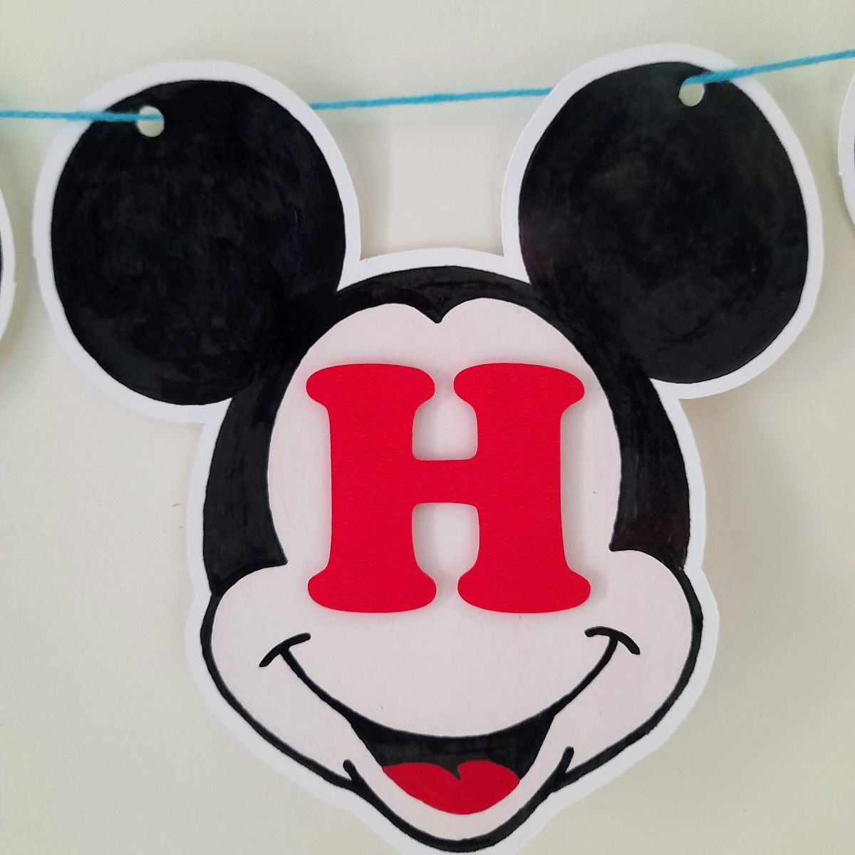 Partybus – Mickey Mouse Themed Happy Birthday Banner with name