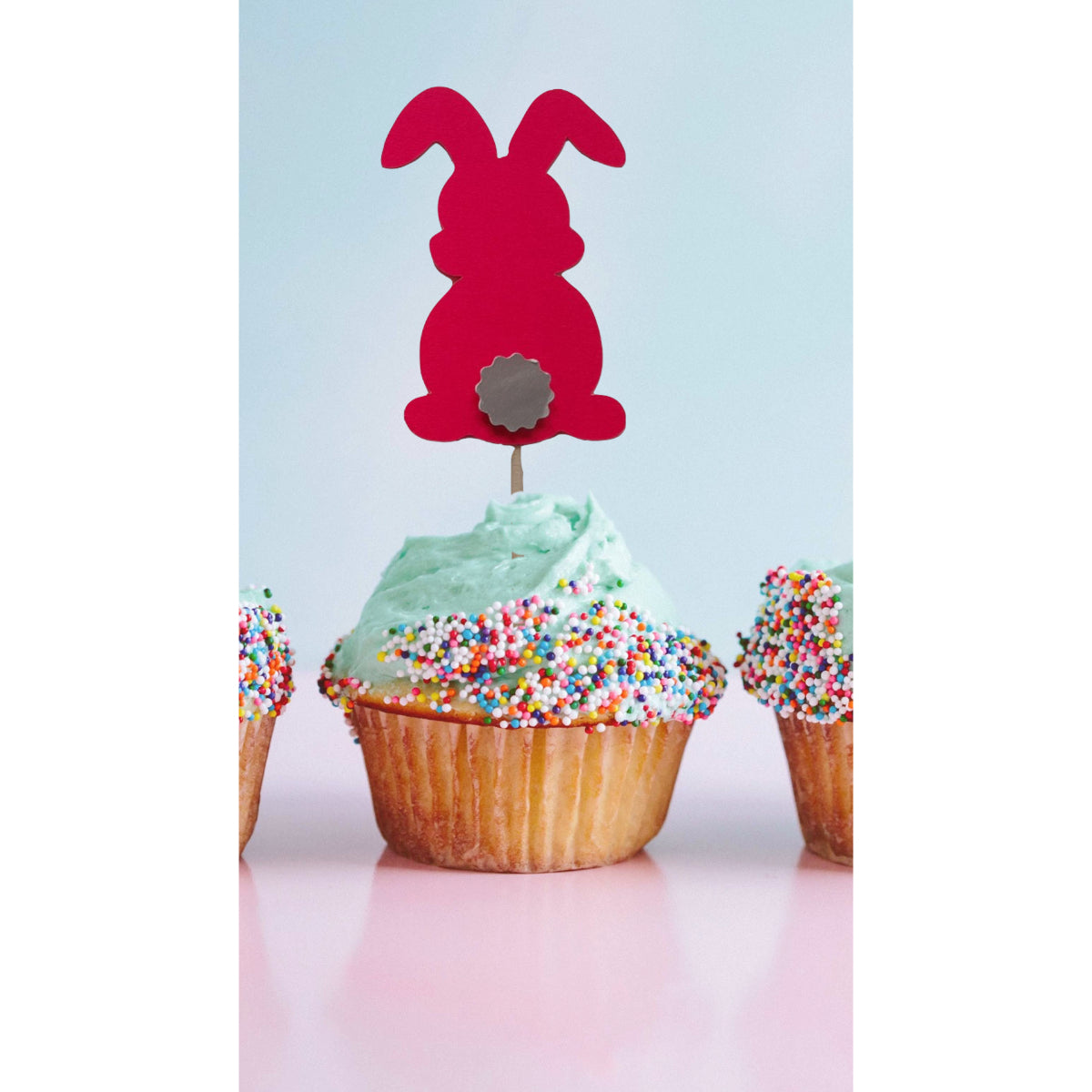 Partybus – Bunny Cupcake Topper | Bunny 1st Birthday Decor | Bunny Birthday Party