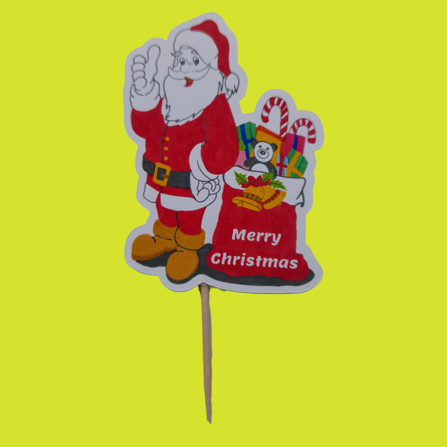 Partybus – Christmas cupcake topper – Santa