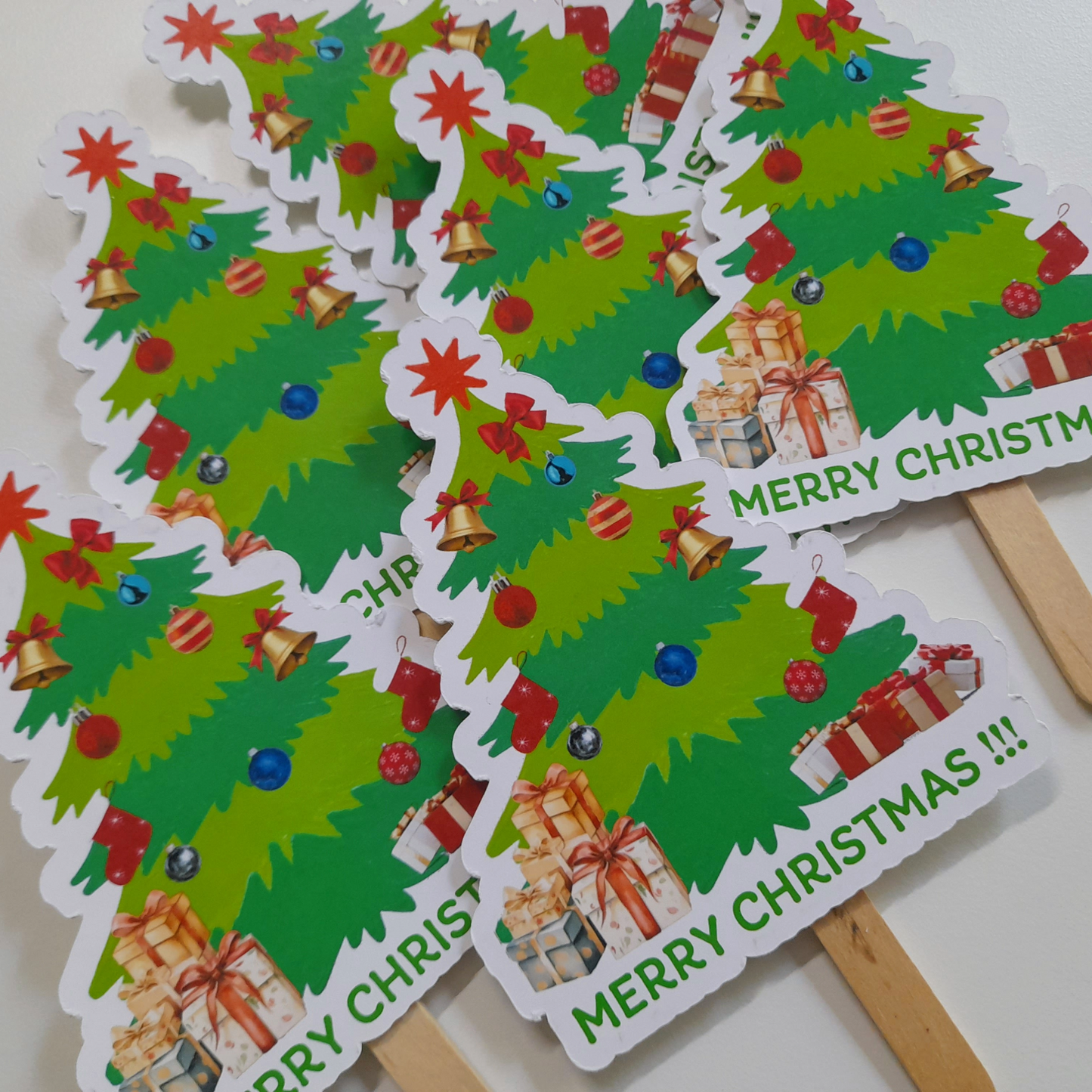 Partybus – Christmas Tree Merry Christmas Cake Topper